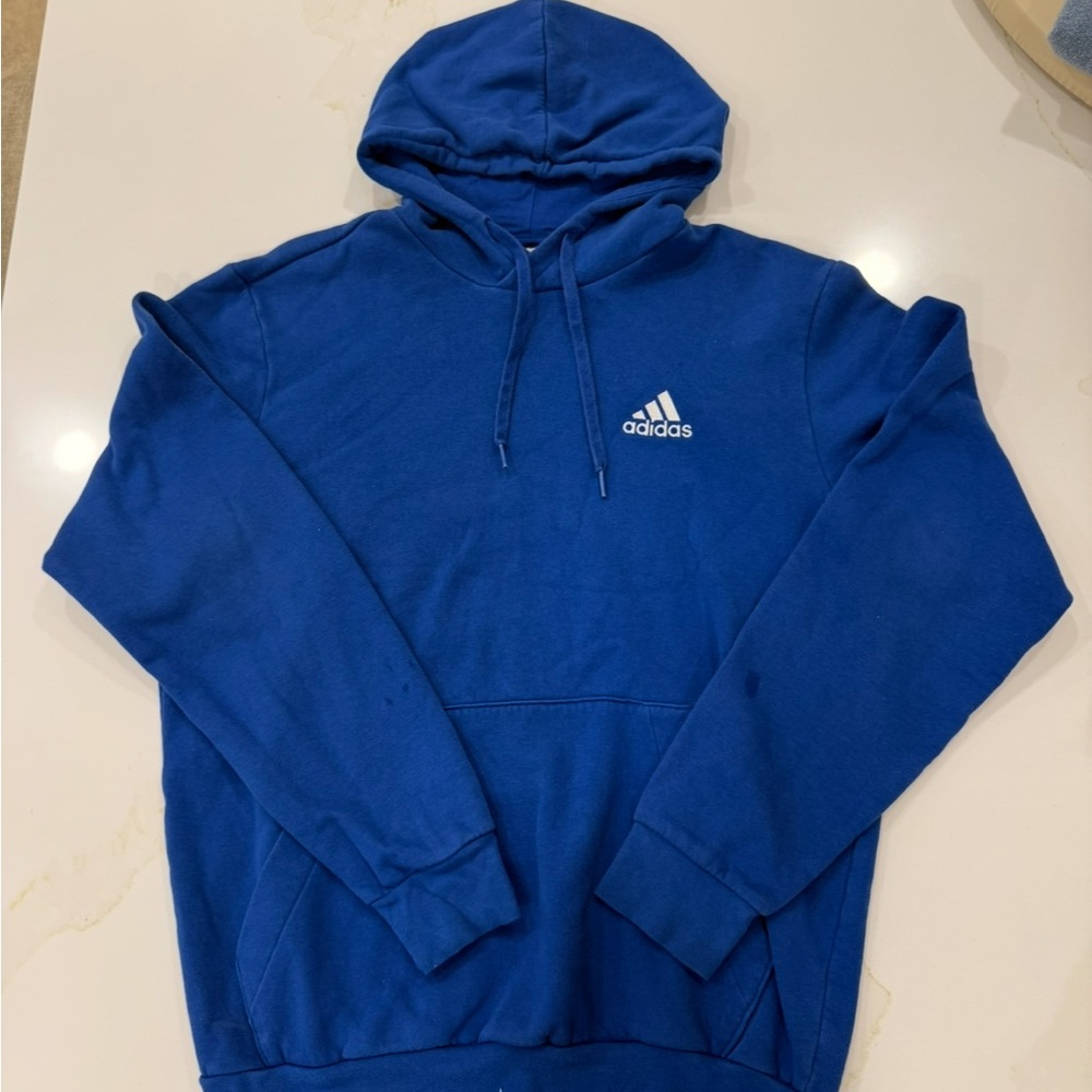Adidas Men's Royal Blue Pullover Hoodie